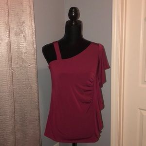 Sensational Ruffled Maroon Top
